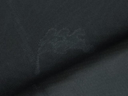 平和屋着物＊夏物　色無地　枝葉紋紗　青褐色　正絹　逸品　AABK8914st