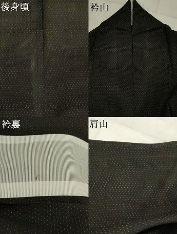 平和屋着物＊夏物　本場大島紬　夏大島　霞文　正絹　逸品　AABK8919st