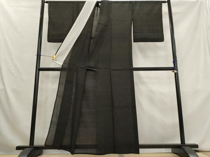 平和屋着物＊夏物　本場大島紬　夏大島　霞文　正絹　逸品　AABK8919st