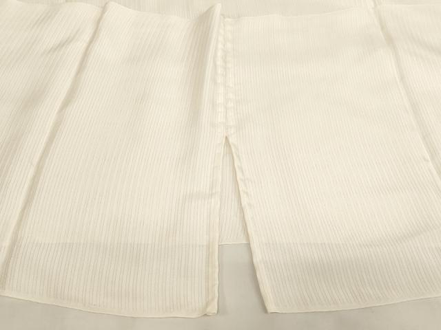 平和屋本店▼夏物 半帽子2点セット 絽 筒状にスリット入り 生成り色地 肌色地 箱付き 法衣 寺院 仏具 仏教 僧侶 神職 装束 AABK8989ja