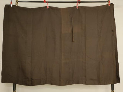 平和屋本店▼七条袈裟　黒茶色地　法衣　寺院　仏具　仏教　僧侶　神職　装束　AABK9003ja