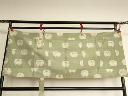 平和屋本店▼五条袈裟　抱き牡丹　法衣　寺院　仏具　仏教　僧侶　神職　装束　AABK9068ja