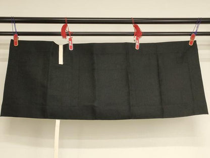 平和屋本店▼夏物　五条袈裟　花唐草地紋　黒地　法衣　寺院　仏具　仏教　僧侶　神職　装束　AABK9077ja