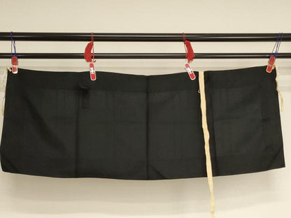 平和屋本店▼夏物　五条袈裟　花丸地紋　黒地　法衣　寺院　仏具　仏教　僧侶　神職　装束　AABK9078ja