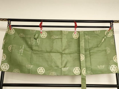 平和屋本店▼五条袈裟　丸に三つ竜胆茶の実　法衣　寺院　仏具　仏教　僧侶　神職　装束　AABK9084ja
