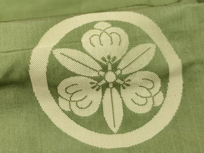 平和屋本店▼五条袈裟　丸に三つ竜胆茶の実　法衣　寺院　仏具　仏教　僧侶　神職　装束　AABK9084ja