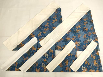 平和屋本店▼打敷　内敷　6点セット　三角　牡丹文　法衣　寺院　仏具　仏教　僧侶　神職　装束　AABK9090ja