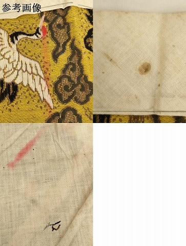 平和屋本店▼打敷　内敷　三角　飛鶴文　法衣　寺院　仏具　仏教　僧侶　神職　装束　AABK9091ja