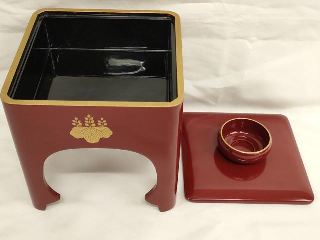 平和屋本店▼屠蘇器セット　銚子　盃台　漆器　酒器　三三九度　箱付き　法衣　寺院　仏具　仏教　僧侶　神職　装束　AABK9096ja