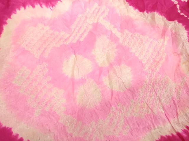 平和屋着物[]子供　女の子　和装小物　兵児帯5点セット　柄絞り　舞花文　正絹あり　逸品　AABK9101ja