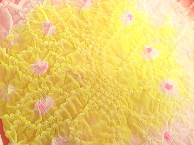 平和屋着物[]子供　女の子　和装小物　兵児帯4点セット　柄絞り　舞花文　正絹あり　逸品　未使用あり　AABK9105ja