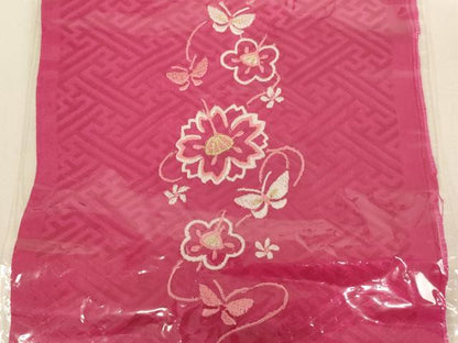 平和屋着物[]七五三　女の子　和装小物　半衿まとめて5点セット　刺繍　花蝶文　手毬　吉祥文　正絹　逸品　未使用　AABK9110ja