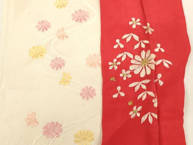 平和屋着物[]七五三　女の子　和装小物　半衿まとめて10点セット　刺繍　草花　玩具　暈し染め　正絹あり　逸品　AABK9111ja