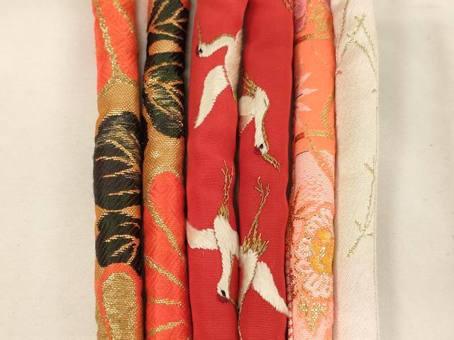 平和屋着物[]七五三　女の子　和装小物　帯締め20本セット　アンティーク　丸ぐけ　刺繍　金糸　逸品　未使用あり　AABK9112ja