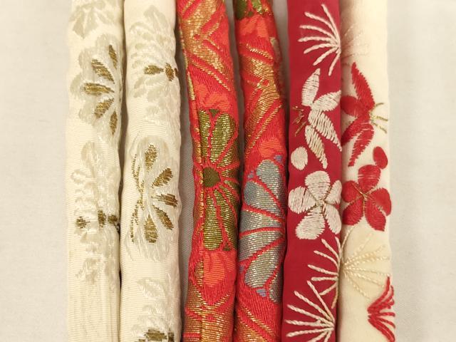 平和屋着物[]七五三　女の子　和装小物　帯締め20本セット　アンティーク　丸ぐけ　刺繍　金銀糸　逸品　AABK9113ja