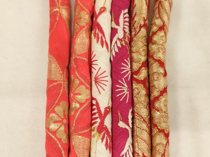 平和屋着物[]七五三　女の子　和装小物　帯締め20本セット　アンティーク　丸ぐけ　刺繍　金銀糸　逸品　AABK9113ja