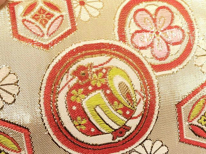 平和屋着物[]七五三　女の子　和装小物セット(草履・バッグ・帯締め・扇子)　逸品　AABK9117ja
