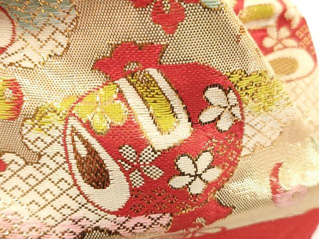 平和屋着物[]七五三　女の子　和装小物セット(草履・巾着バッグ・扇子・筥迫・ビラ簪)　逸品　AABK9120ja