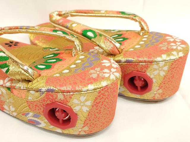 平和屋着物[]七五三　女の子　和装小物セット(草履・バッグ・帯締め・筥迫・ビラ簪)　逸品　AABK9121ja