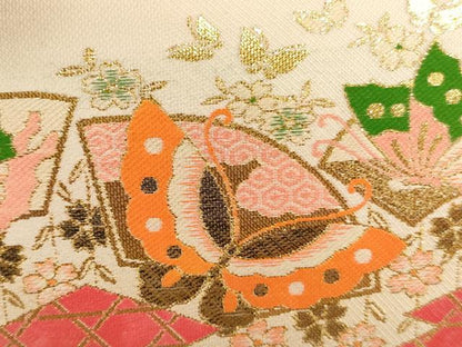 平和屋着物[]七五三　女の子　和装小物セット(草履・バッグ・帯締め・扇子)　逸品　AABK9122ja