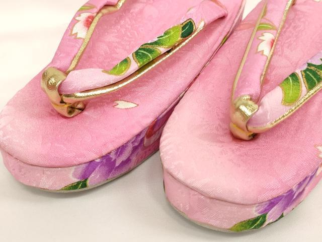 平和屋着物[]七五三　女の子　和装小物セット(草履・バッグ・扇子・志古貴)　逸品　AABK9123ja