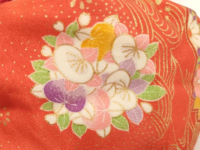 平和屋着物[]七五三　女の子　和装小物セット(草履・巾着・扇子・筥迫・ビラ簪)　逸品　AABK9125ja