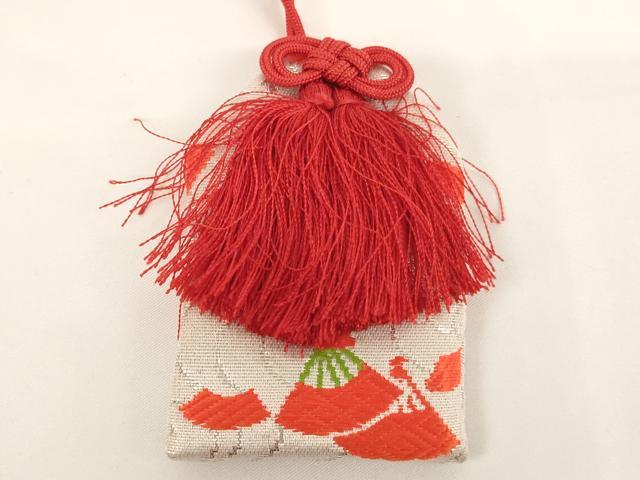 平和屋着物[]七五三　女の子　和装小物セット(バッグ・扇子・筥迫・ビラ簪・御守り・志古貴)　逸品　AABK9126ja