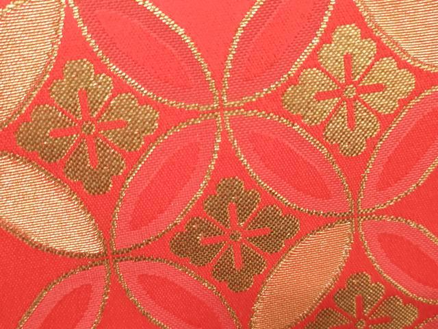 平和屋着物[]七五三　女の子　和装小物　バッグ・筥迫まとめて4点セット　七宝花菱文　逸品　AABK9130ja