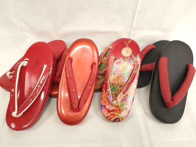 平和屋着物[]七五三 女の子 和装小物 草履まとめて4足セット 舞花文 17～17.5cm 逸品 AABK9135ja