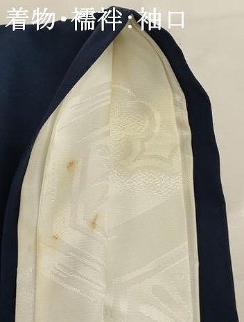 平和屋着物[]お宮参り　男の子　祝着　産着　初着　のしめ　鷹　屏風　金銀彩　逸品　AABK9151ja
