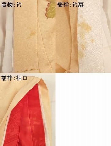 平和屋着物[]お宮参り　女の子　祝着　産着　初着　のしめ　友禅　鈴花文　暈し染め　逸品　AABK9161ja