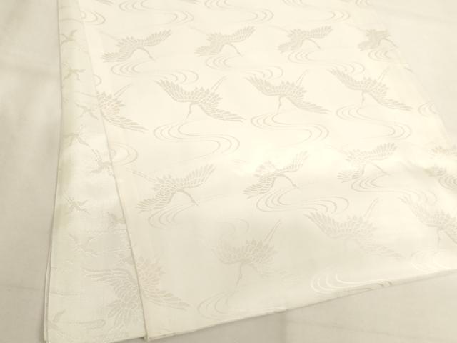 平和屋着物[]子供　男の子　一つ身　長襦袢　袷　流水飛鶴地紋　AABK9178ja