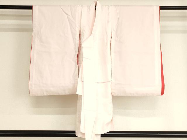 平和屋着物[]七五三　女の子　３歳　祝着　三つ身　長襦袢セット　刺繍　尾長鳥飾花文　金銀糸　金彩　洗える着物　AABK9181ja