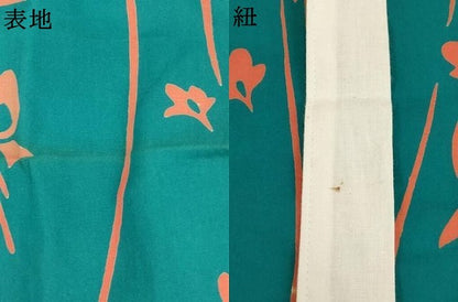 平和屋着物＊夏物　浴衣　子供　女の子　注染　飾花文　綿　逸品　未使用　AABK9200ja