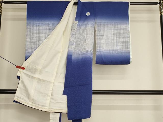 平和屋着物[]お宮参り　男の子　祝着　産着　初着　のしめ　格子　暈し染め　逸品　AABK9231ja