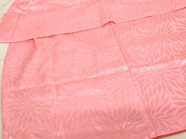 平和屋着物[]七五三　女の子　３歳　祝着　三つ身　被布・巾着セット　狢菊地紋　暈し染め　洗える着物　AABK9247ja