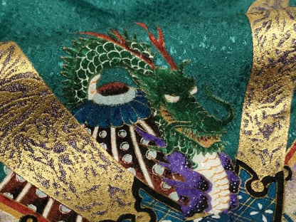 平和屋着物[]七五三　男の子　羽織　兜　暈し染め　金彩　AABK9248ja