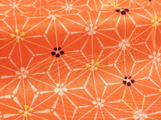 平和屋着物[]七五三　女の子　３歳　祝着　三つ身　被布セット　麻の葉文様　洗える着物　AABK9251ja
