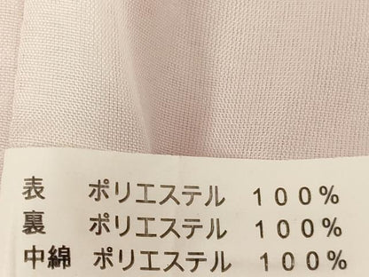 平和屋着物[]七五三　女の子　３歳　被布　草花地紋　赤色　洗える着物　AABK9255ja