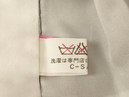 平和屋着物[]七五三　女の子　３歳　祝着　三つ身　鬘帯扇面花文　暈し染め　黒地　金彩　正絹　逸品　未使用　AABK9268ja