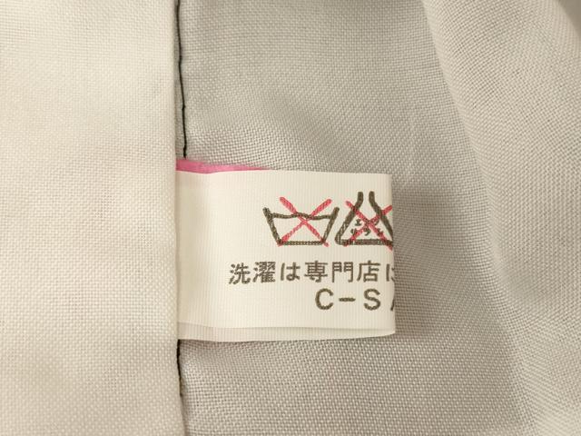 平和屋着物[]七五三　女の子　３歳　祝着　三つ身　鬘帯扇面花文　暈し染め　黒地　金彩　正絹　逸品　未使用　AABK9268ja