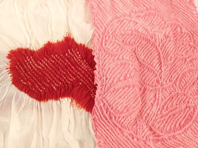 平和屋着物[]七五三　女の子　和装小物　帯揚げ25枚セット　総絞り　中抜き絞り　正絹　逸品　未使用品あり　AABK9295ja