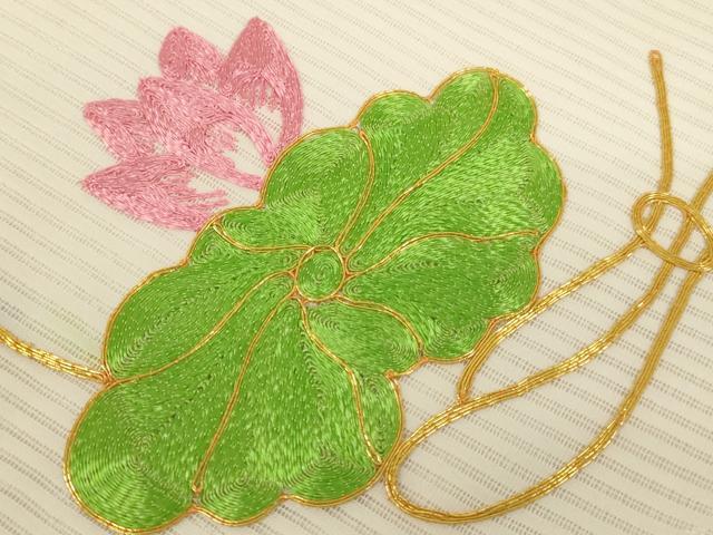 平和屋本店▼打敷 内敷7点セット 三角 駒刺繍 金襴 西陣織 草花文 未使用品あり 法衣 寺院 仏具 仏教 僧侶 神職 装束 AABK9302ja