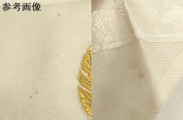 平和屋本店▼夏物　打敷　内敷2点セット　三角　紗　花丸文　金糸　法衣　寺院　仏具　仏教　僧侶　神職　装束　AABK9303ja