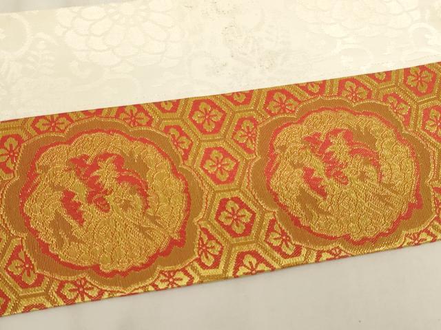 平和屋本店▼打敷　内敷19点セット　金襴　龍丸文　法衣　寺院　仏具　仏教　僧侶　神職　装束　AABK9304ja