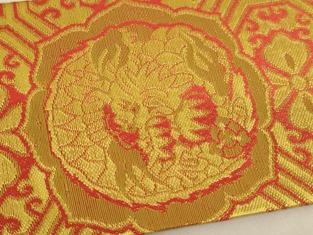 平和屋本店▼打敷　内敷19点セット　金襴　龍丸文　法衣　寺院　仏具　仏教　僧侶　神職　装束　AABK9304ja