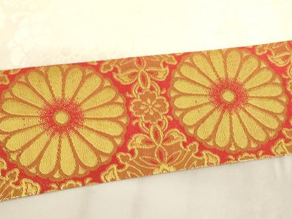 平和屋本店▼打敷　内敷7点セット　金襴　菊　法衣　寺院　仏具　仏教　僧侶　神職　装束　AABK9305ja