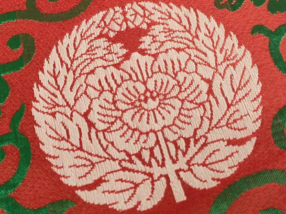 平和屋本店▼打敷　内敷6点セット　三角　八藤　抱き牡丹　法衣　寺院　仏具　仏教　僧侶　神職　装束　AABK9313ja