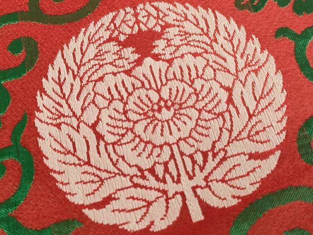 平和屋本店▼打敷　内敷6点セット　三角　八藤　抱き牡丹　法衣　寺院　仏具　仏教　僧侶　神職　装束　AABK9313ja
