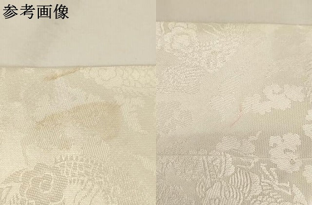 平和屋本店▼打敷　内敷2点セット　三角　金襴　抱き牡丹　法衣　寺院　仏具　仏教　僧侶　神職　装束　AABK9317ja